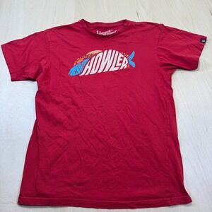Howler Bros Mens Red Fish Taco Graphic T Shirt Size Medium 100% Cotton